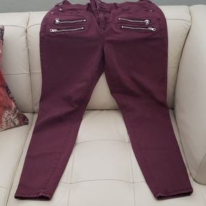 Maroon jeans